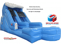 14FT tall Slide with Inflated Pool - for ages 11 & younger
